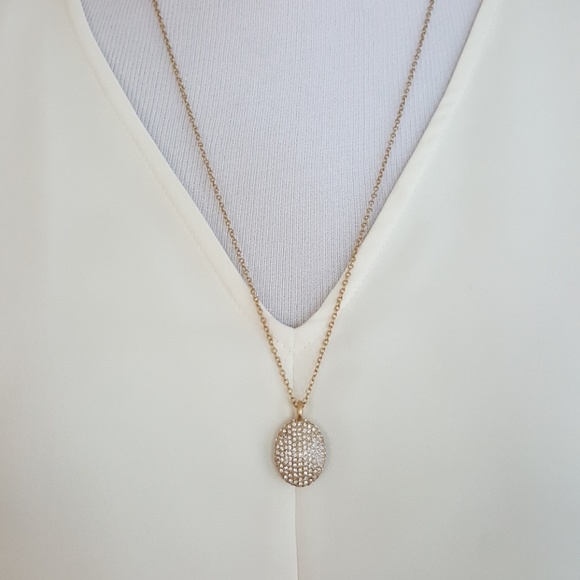 New Vince Camuto Reversible Stone Pendant Necklace - Picture 1 of 7